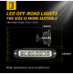72W  LED Boat - 9-60 VOLTS - spreader Light - Emmitt Color: White  - Black casing  - WK-72BW - AZLED